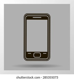 smartphone icon,vector illustration