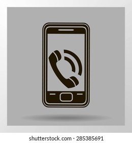 smartphone icon,vector illustration