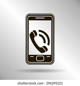 smartphone icon,vector illustration