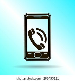 smartphone icon,vector illustration