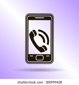 smartphone icon,vector illustration