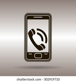 smartphone icon,vector illustration