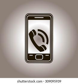 smartphone icon,vector illustration