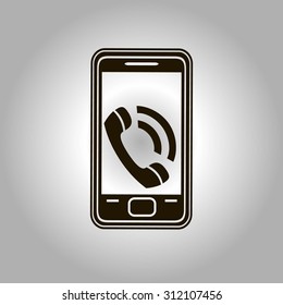 smartphone icon,vector illustration