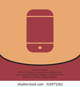 smartphone icon,vector illustration