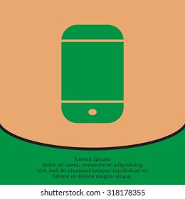 smartphone icon,vector illustration