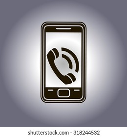 smartphone icon,vector illustration