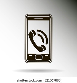 smartphone icon,vector illustration