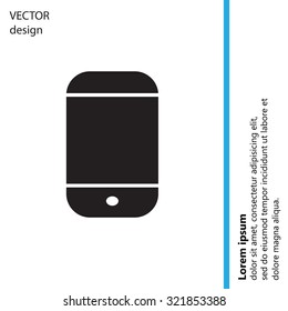smartphone icon,vector illustration