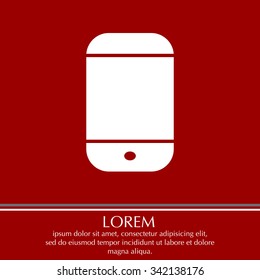 smartphone icon,vector illustration