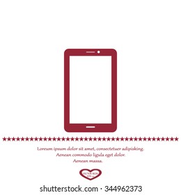 smartphone icon,vector illustration