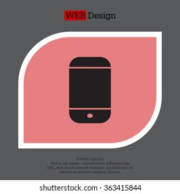 smartphone icon,vector illustration