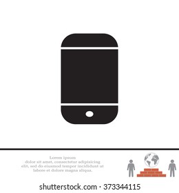 smartphone icon,vector illustration