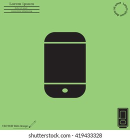 smartphone icon,vector illustration