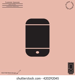smartphone icon,vector illustration