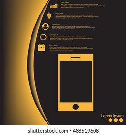 Smartphone icon,vector illustration