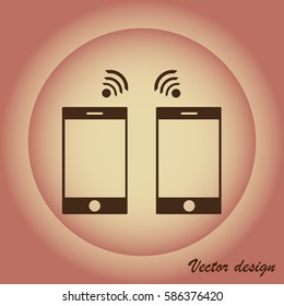 Smartphone icon,vector illustration
