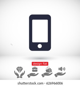 smartphone icon,vector illustration