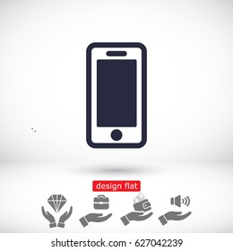 smartphone icon,vector illustration