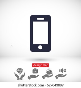 smartphone icon,vector illustration