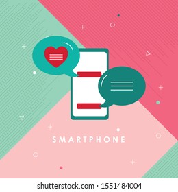 
smartphone icon,vector illustration icon with background