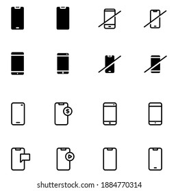 icono del smartphone,ilustración del logotipo de vector diseño simple, perfecto para todo el proyecto
