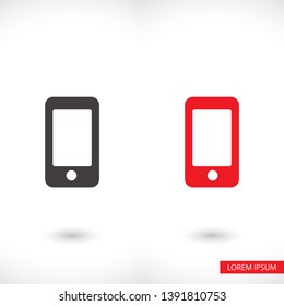 smartphone icon,vector illustration , lorem ipsum Flat design
