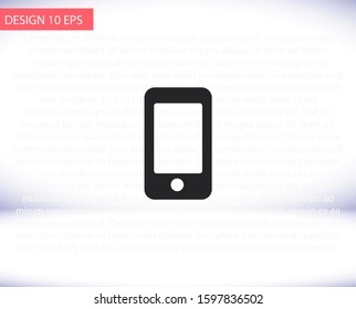 smartphone icon,vector illustration , lorem ipsum Flat design