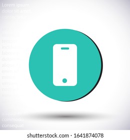 smartphone icon,vector illustration , lorem ipsum Flat design