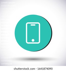 smartphone icon,vector illustration , lorem ipsum Flat design