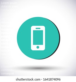 smartphone icon,vector illustration , lorem ipsum Flat design