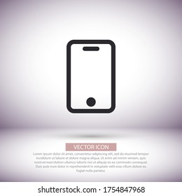 smartphone icon,vector illustration , lorem ipsum Flat design