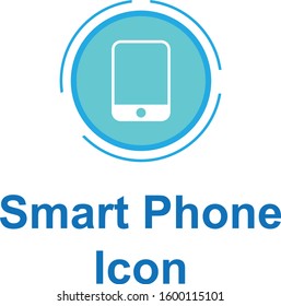 Smartphone icon,vector illustration. Simple Line of Cell Phone Vector Icon. Smart phone in Vector flat. Blue pictogram on white background. illustration modern design for catalogue or website icon
