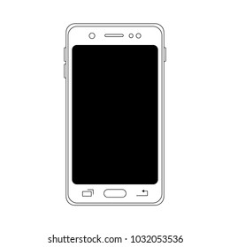 smartphone icon,vector illustration. White background