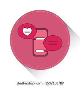 
smartphone icon,vector illustration with white background
