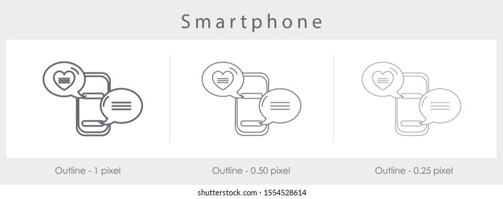 
smartphone icon,vector illustration white background