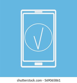smartphone icon,vector illustration wifi