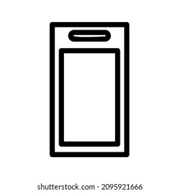 smartphone icon,vector illustration,Simple Line of Cell Phone Vector Icon