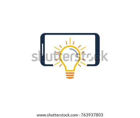 Smartphone Idea Icon Logo Design Element