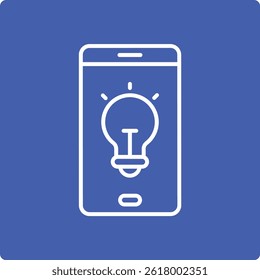 Vektorsymbol für Smartphone-Ideen. Kann für Druck-, Mobil- und Web-Anwendungen verwendet werden.