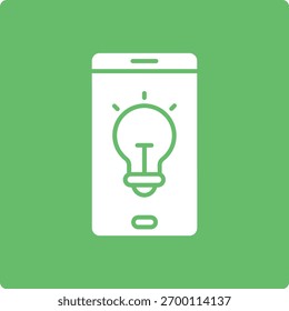 Ícone de vetor de ideia de smartphone. Pode ser usado para impressão, aplicativos móveis e da Web.