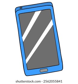 smartphone illustration hand drawn isolated vector