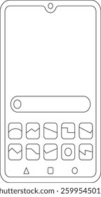A smartphone illustration typically showcases a modern mobile device with a sleek, rectangular shape, rounded edges, and a large touchscreen display.