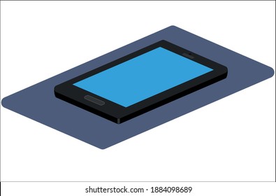 Smartphone illustration, vector. Digital gadget. 3d isometric flat design.