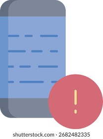 Diseño de icono plano de información de smartphone
