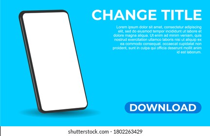 Smartphone infographic template for website and advertising media