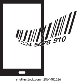 Smartphone Internet shopping bar code payment