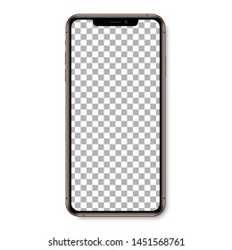 Smartphone isolated. Smartphone, mobile phone. Realistic vector illustration.