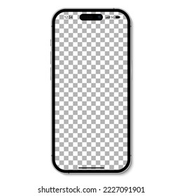 Smartphone isolated. Smartphone, mobile phone. Realistic vector illustration.