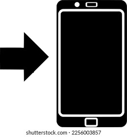 The Smartphone isolated on white